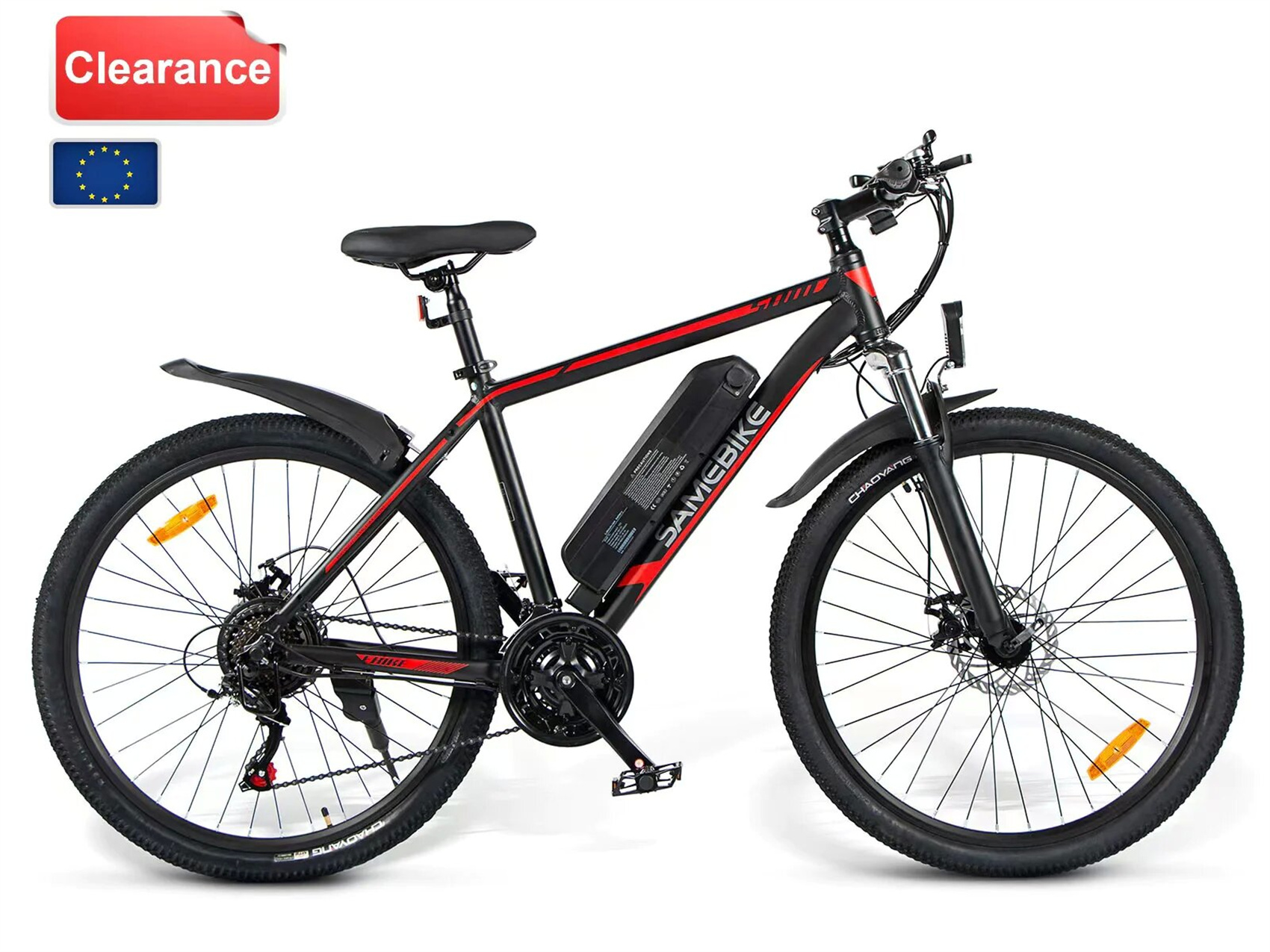 SAMEBIKE E-BIKE All Terrain Bike (ATB) schwarz) Unisex-Rad, Zoll, (Laufradgröße: 26