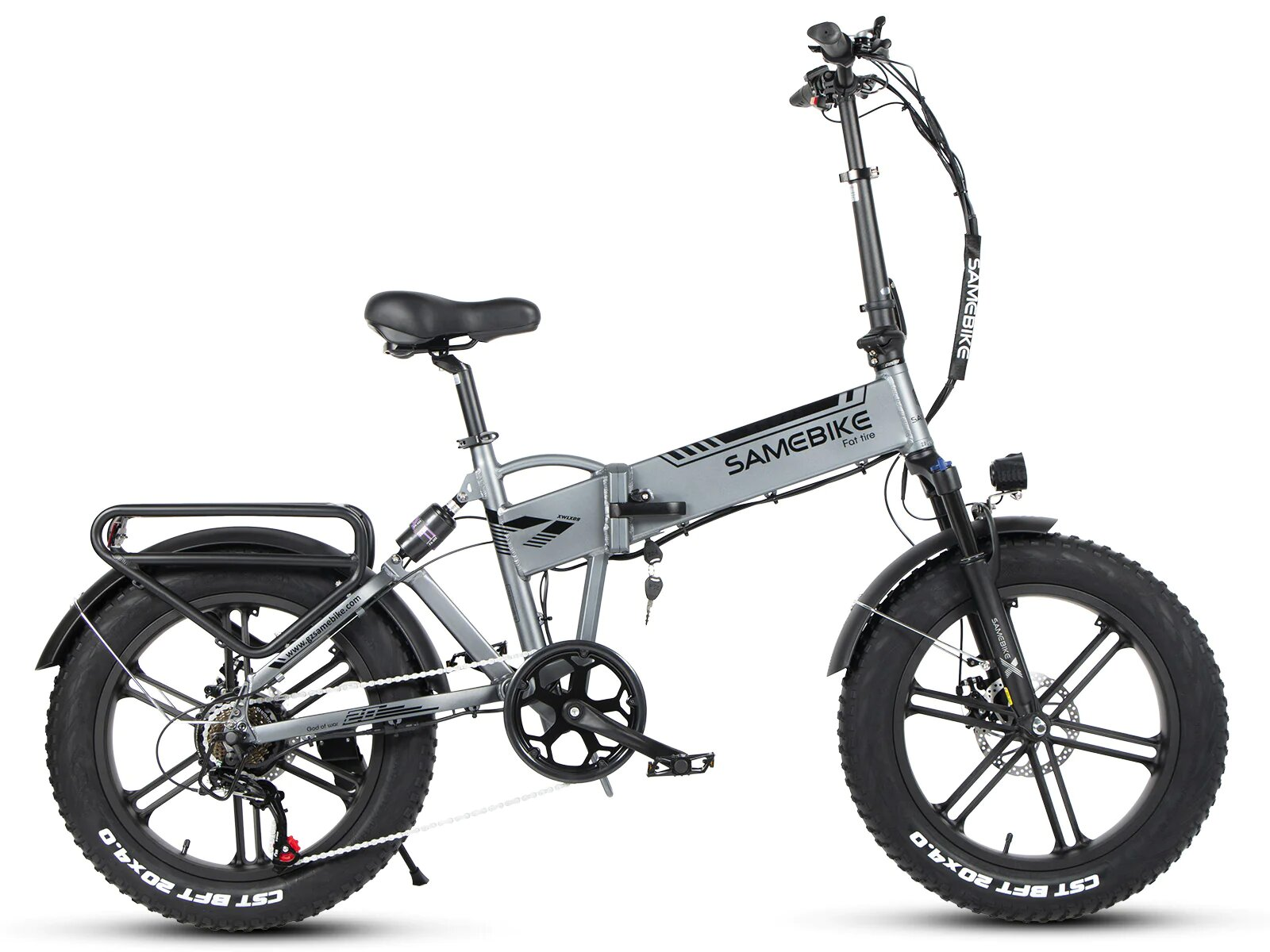 SAMEBIKE E-BIKE All Terrain Zoll, Unisex-Rad, 20 (ATB) Bike schwarz) (Laufradgröße