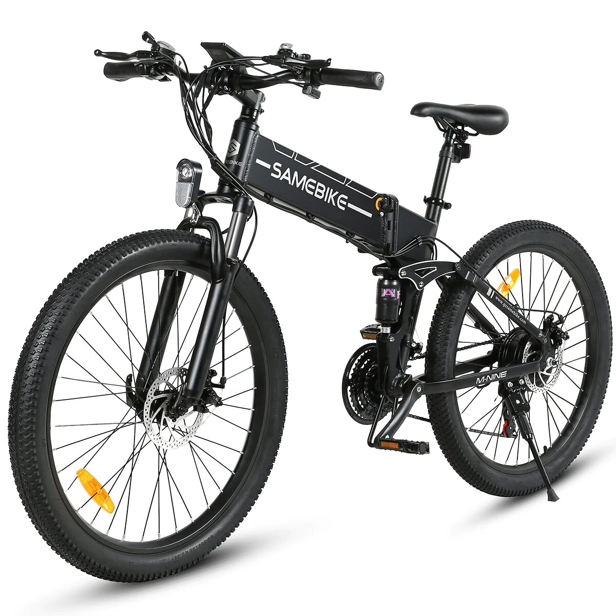 SAMEBIKE E-BIKE (ATB) Bike (Laufradgröße: 26 Zoll, Unisex-Rad, Terrain All Schwarz)