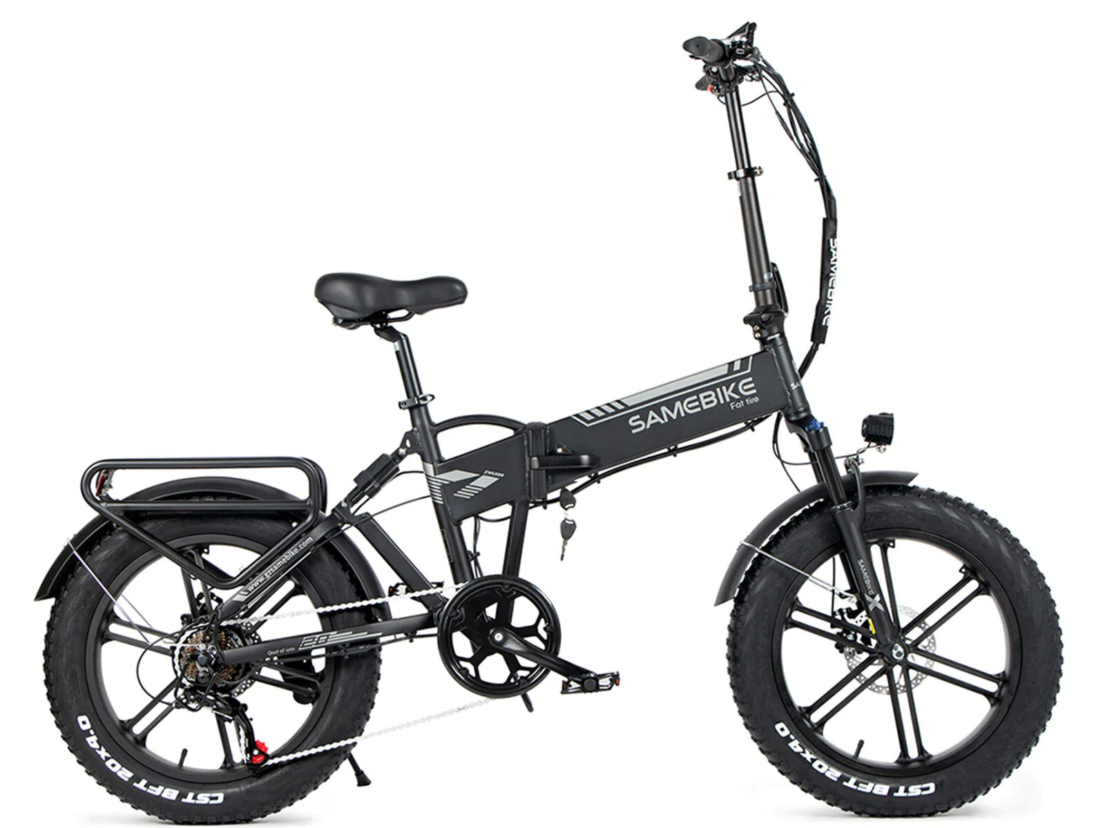 E-BIKE Zoll, Schwarz) Unisex-Rad, SAMEBIKE (Laufradgröße: 20 Mountainbike