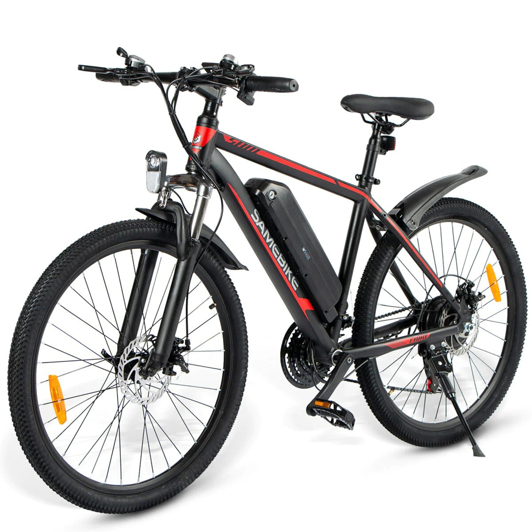 SAMEBIKE E-BIKE (Laufradgröße: 26 (ATB) All Terrain Unisex-Rad, schwarz) Bike Zoll