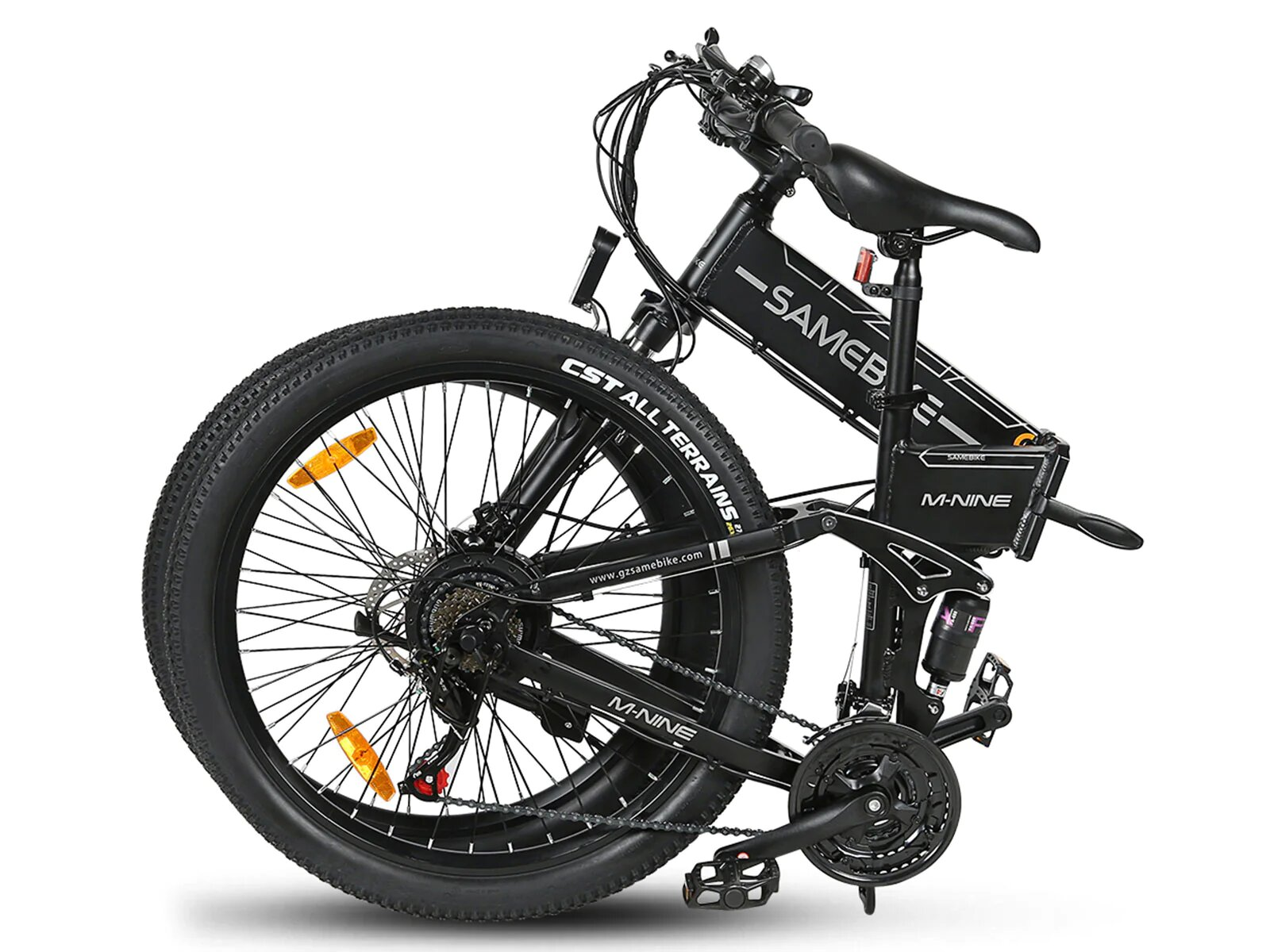 SAMEBIKE E-BIKE All Terrain Unisex-Rad, Zoll, 26 (Laufradgröße: (ATB) Schwarz) Bike