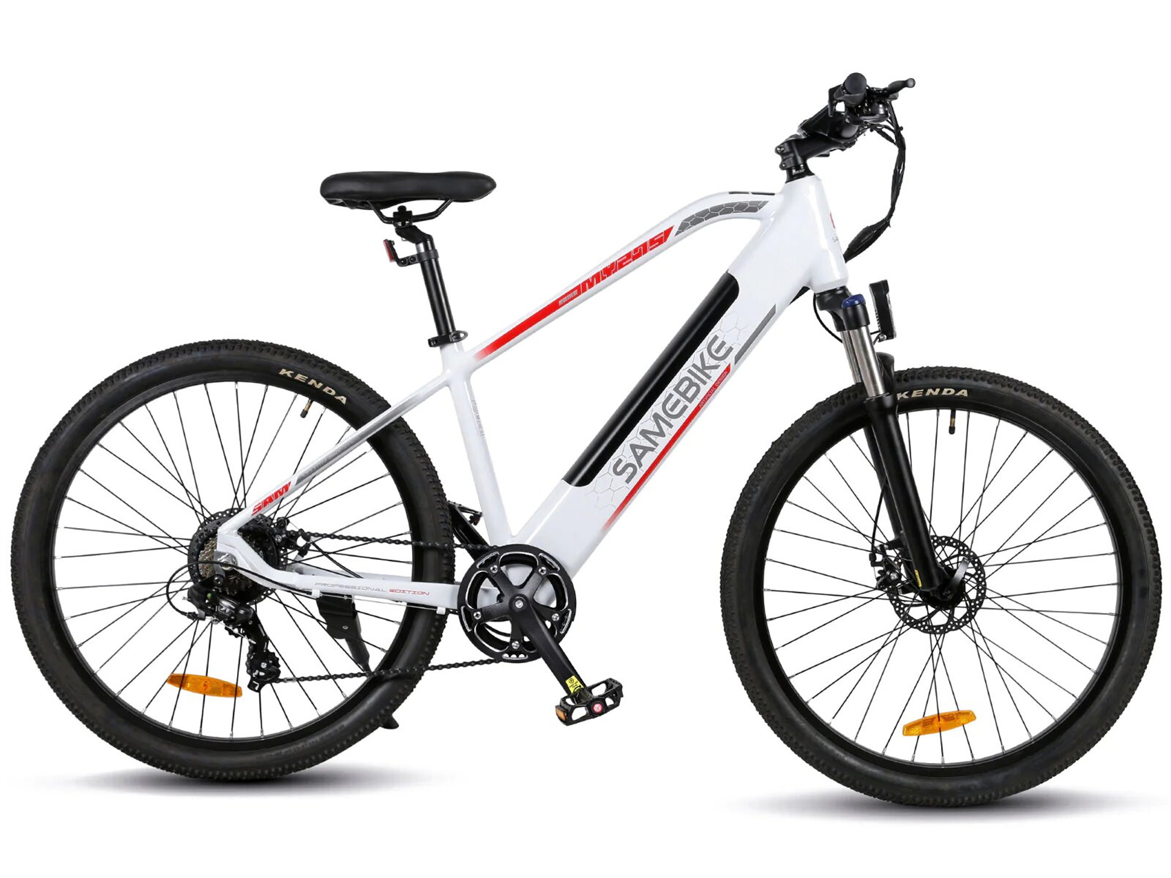 SAMEBIKE E-BIKE Mountainbike (Laufradgröße: Weiß) Unisex-Rad, 27,5 Zoll