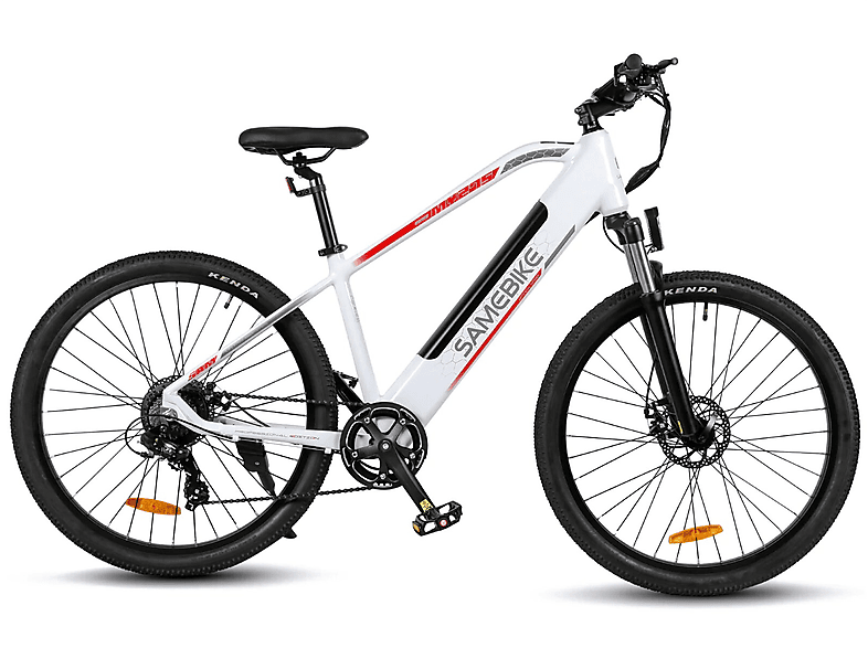 Zoll, 27,5 (Laufradgröße: Unisex-Rad, Weiß) SAMEBIKE E-BIKE Mountainbike