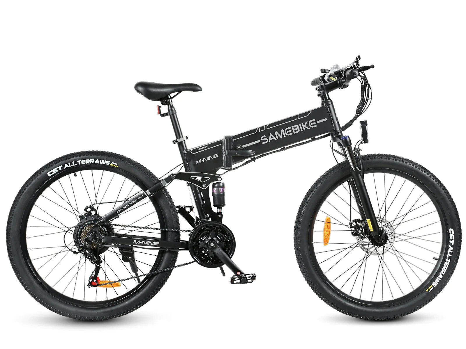 SAMEBIKE E-BIKE (ATB) Bike (Laufradgröße: 26 Zoll, Unisex-Rad, Terrain All Schwarz)