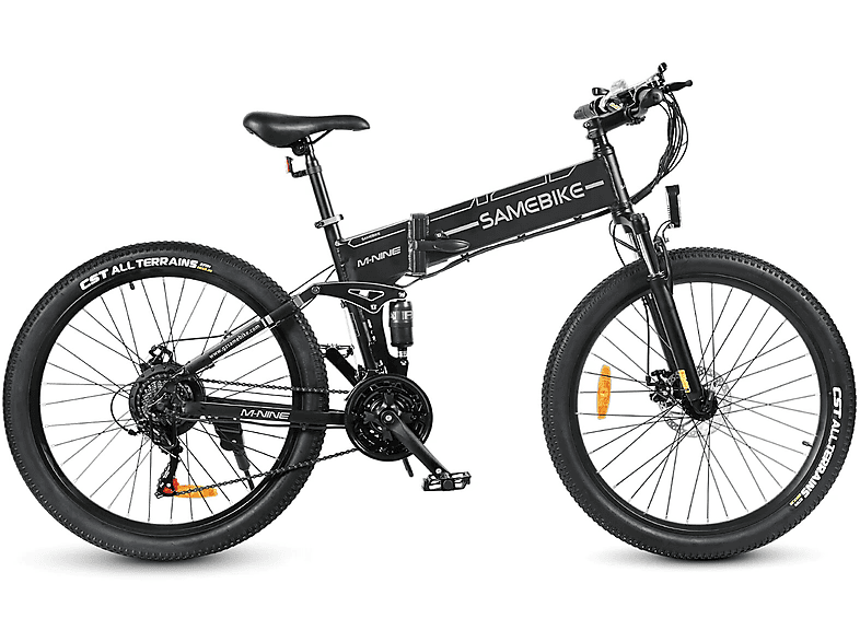 SAMEBIKE E-BIKE All Terrain Bike (ATB) (Laufradgröße: 26 Zoll, Unisex-Rad, Schwarz)