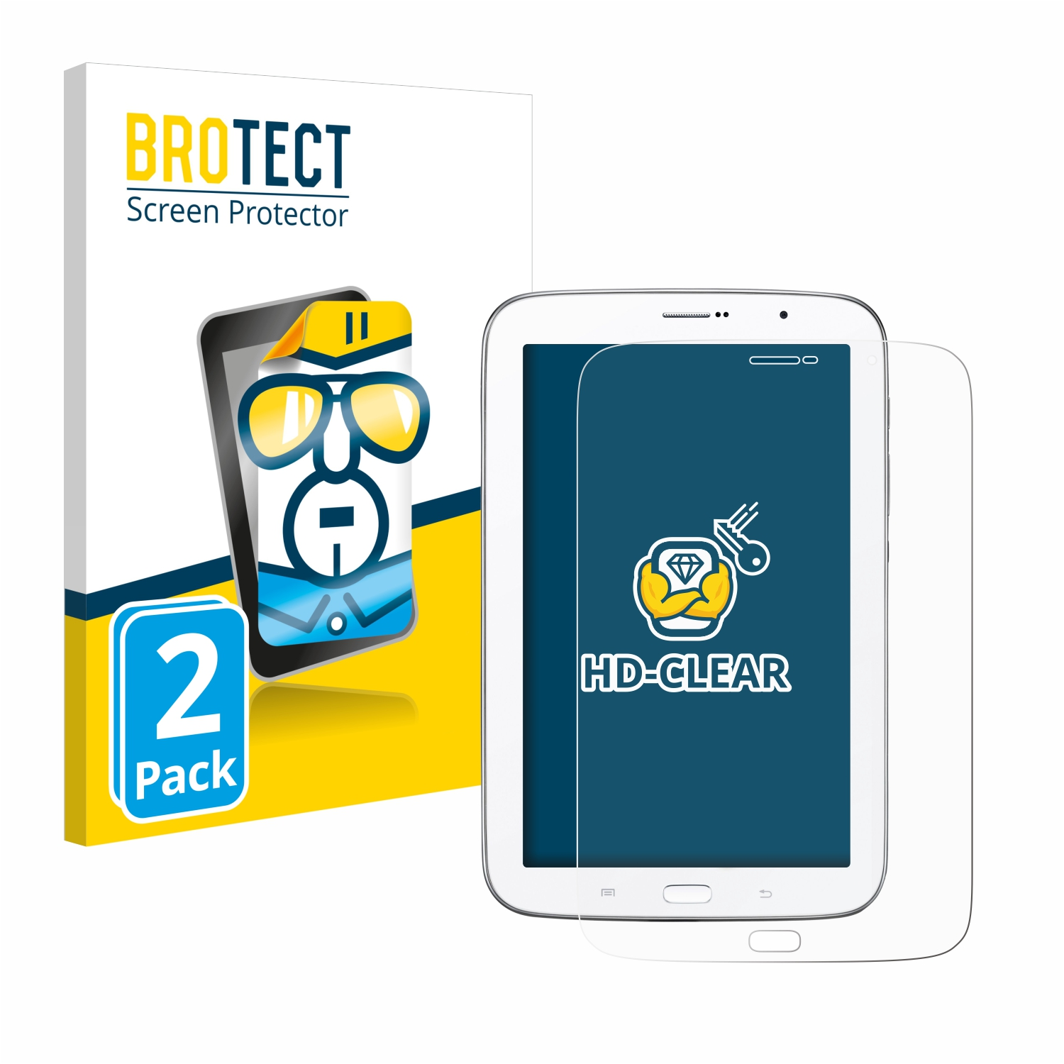 BROTECT klare 8.0 N5100 Samsung Galaxy 2013) Note Schutzfolie(für 2x