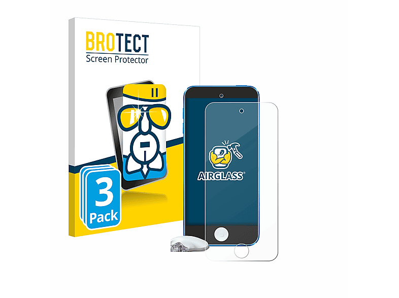 BROTECT 3x Airglass klare Schutzfolie(für Medtronic Guardian Connect Reciever)