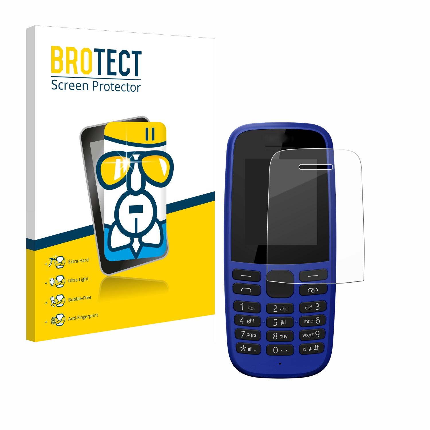 BROTECT 105 DS Schutzfolie(für Airglass 2019) klare Nokia
