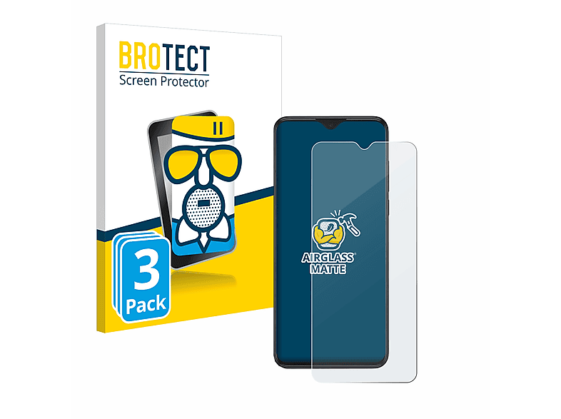 BROTECT 3x Airglass matte Schutzfolie(für Plus) V6 Sharp Aquos