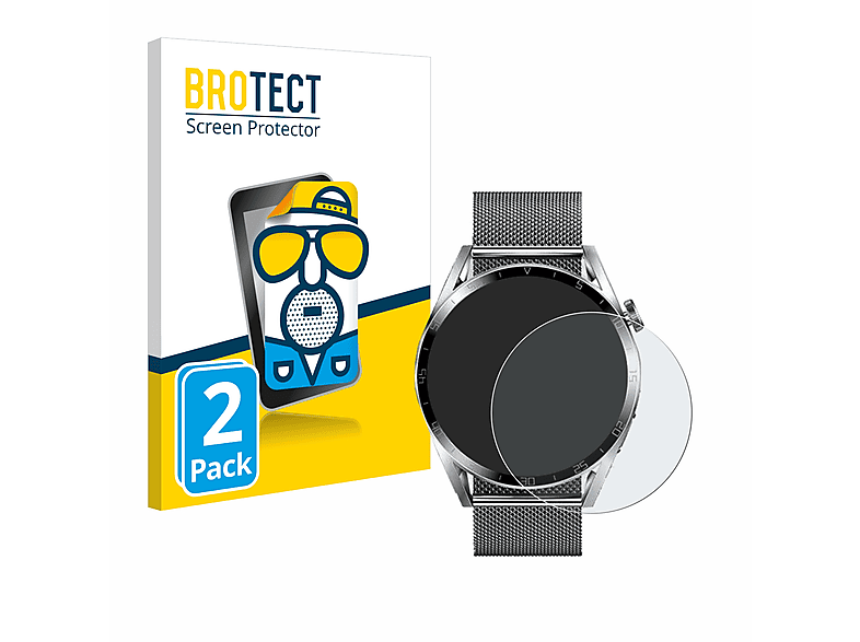 BROTECT 2x matte Schutzfolie(für Byhoway GS3 Max) | Smartwatch Schutzfolien & Gläser