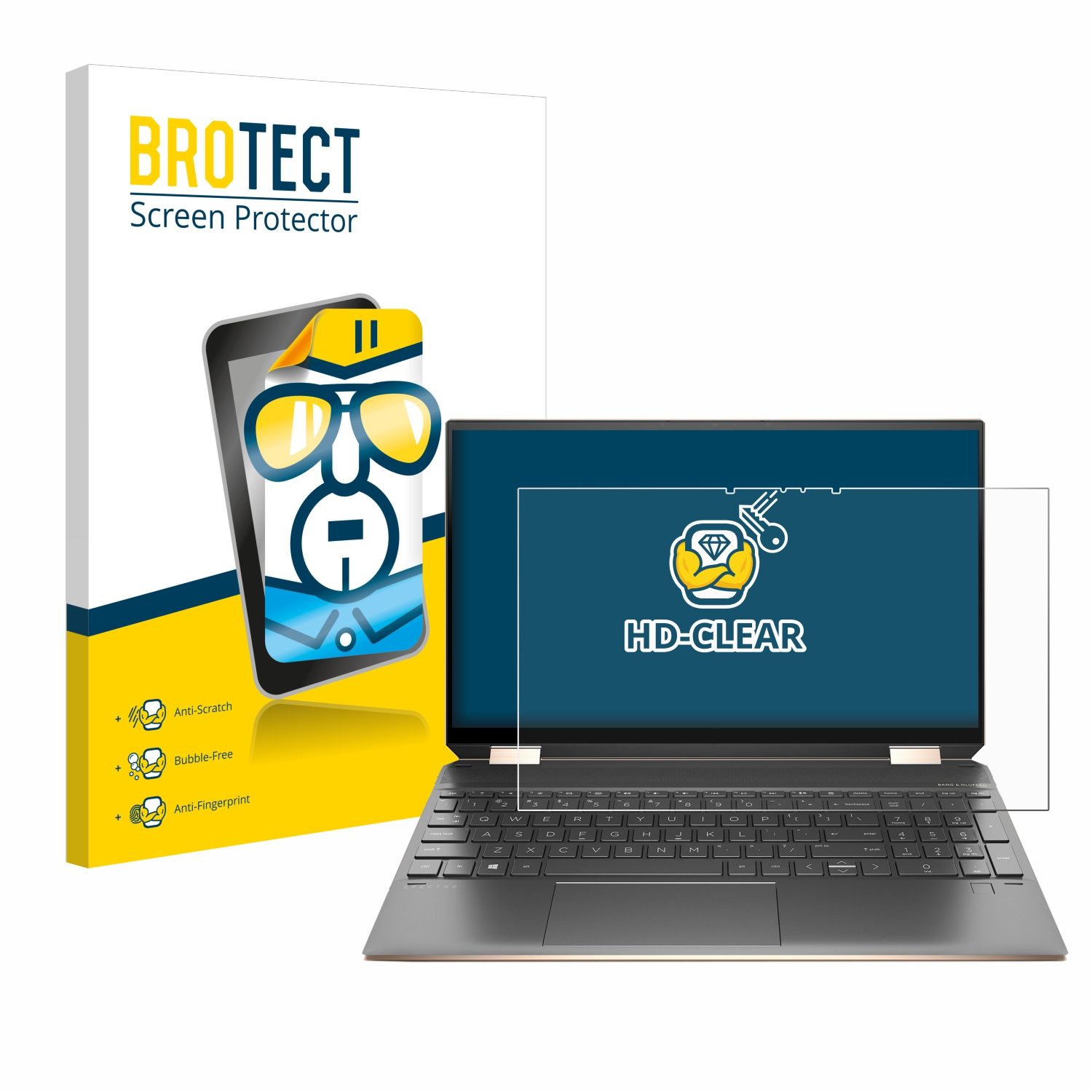 BROTECT klare Schutzfolie(für HP Spectre 15-eb0100ng) x360