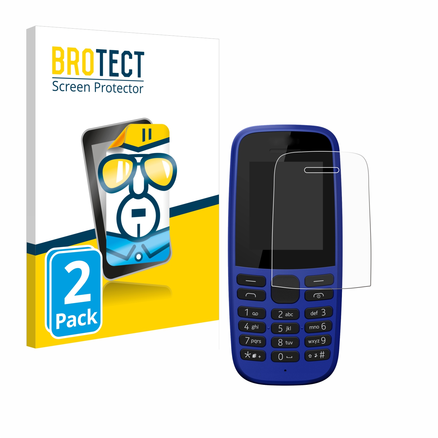 2x Schutzfolie(für 105 klare BROTECT Nokia 2019) DS