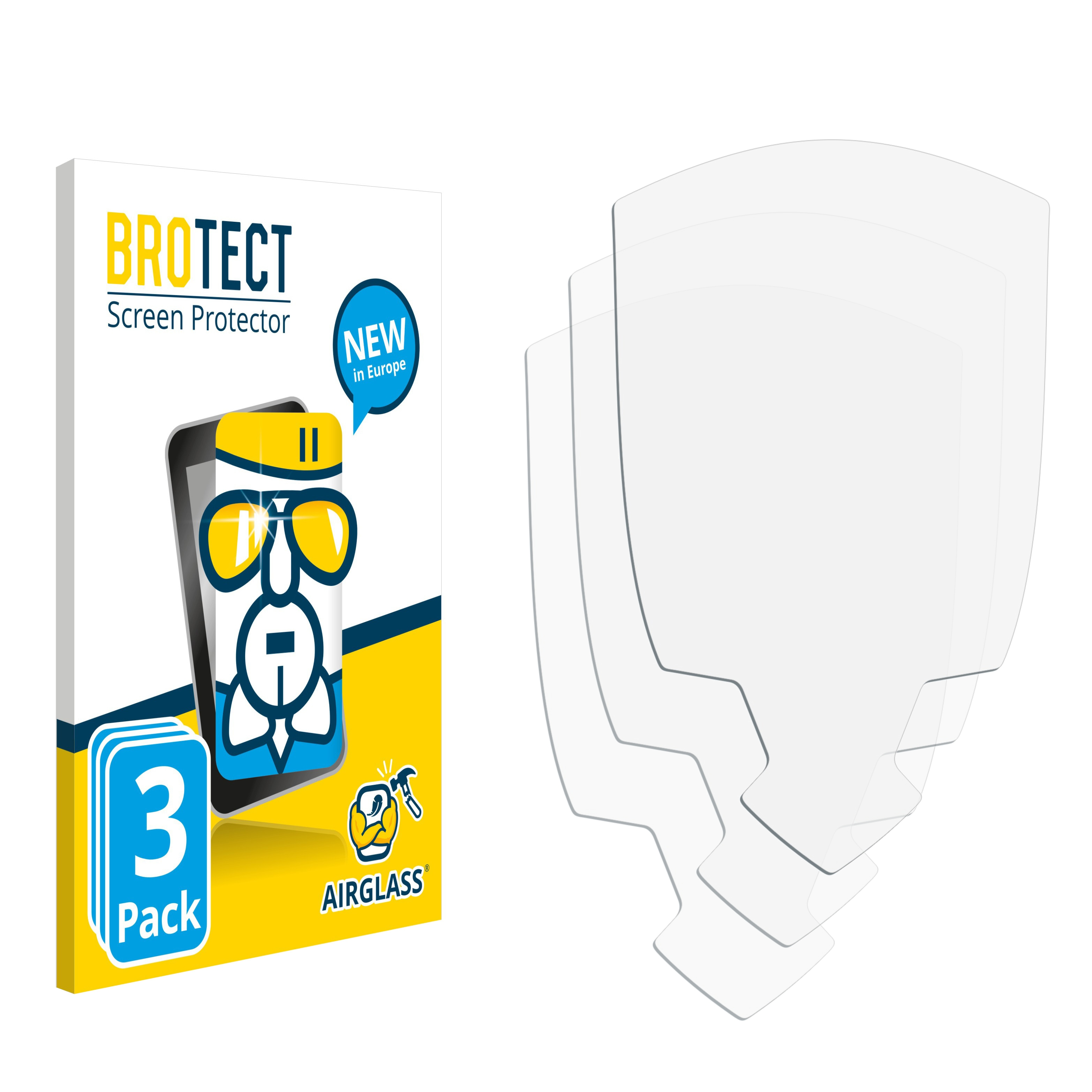 BROTECT 3x Airglass klare Schutzfolie(für Pro Color) Smok