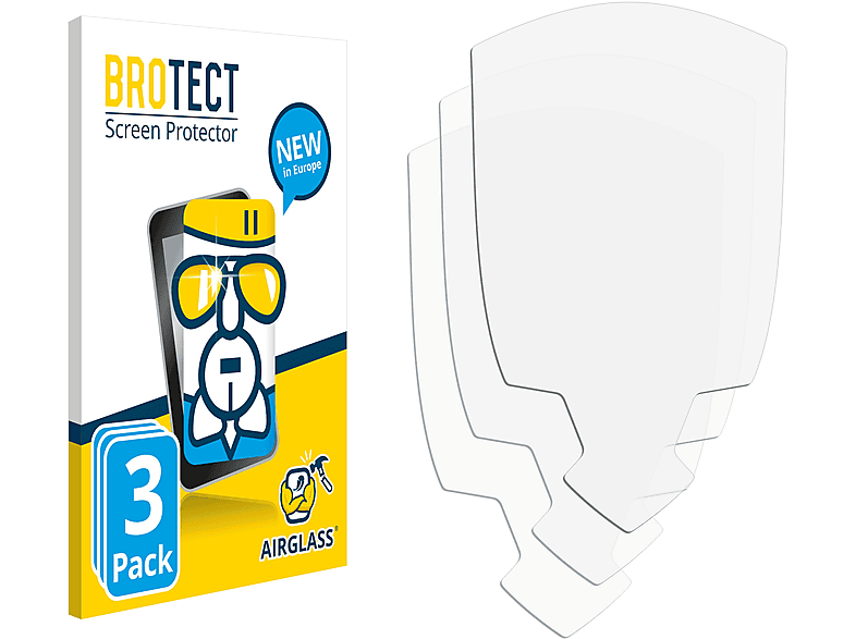 3x BROTECT Color) Smok Airglass Schutzfolie(für klare Pro