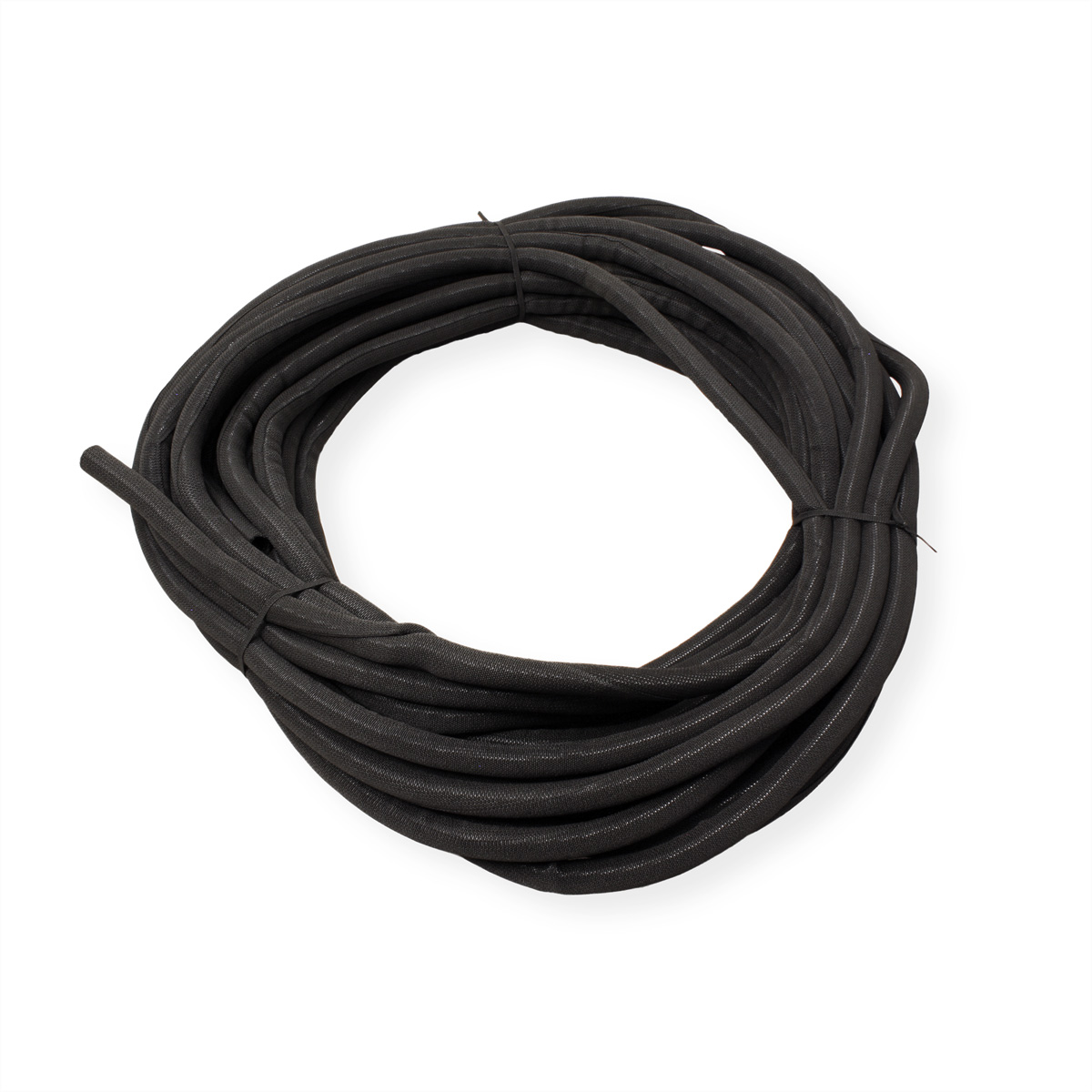 VALUE Gewebeschlauch SNAP schwarz Kabelbündelung Kabelbinder, für