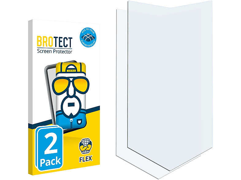 BROTECT 2x Schutzfolie(für SnowWolf Full-Cover Curved 3D Flex MFENG)