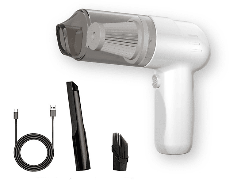 SHAOKE Staubsauger Ultra Small Tragbarer Handstaubsauger Handstaubsauger, maximale Leistung: 100 Watt, Weiß)