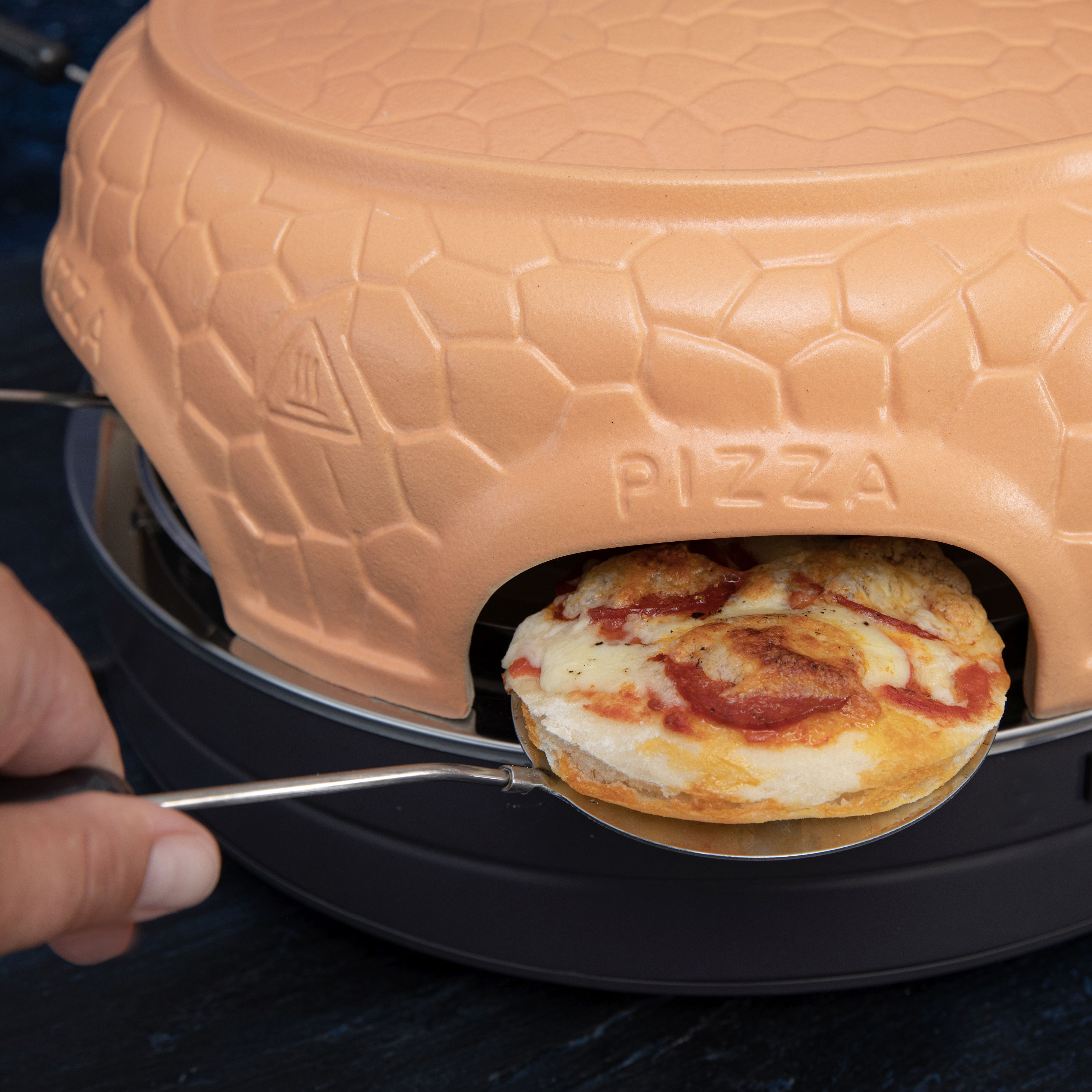 GASTRONOMA 18310017 Pizzaofen, Terracota (1000 Watt)