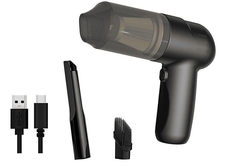 SHAOKE Staubsauger Ultra Small Tragbarer Handstaubsauger Handstaubsauger, maximale Leistung: 100 Watt, Schwarz)