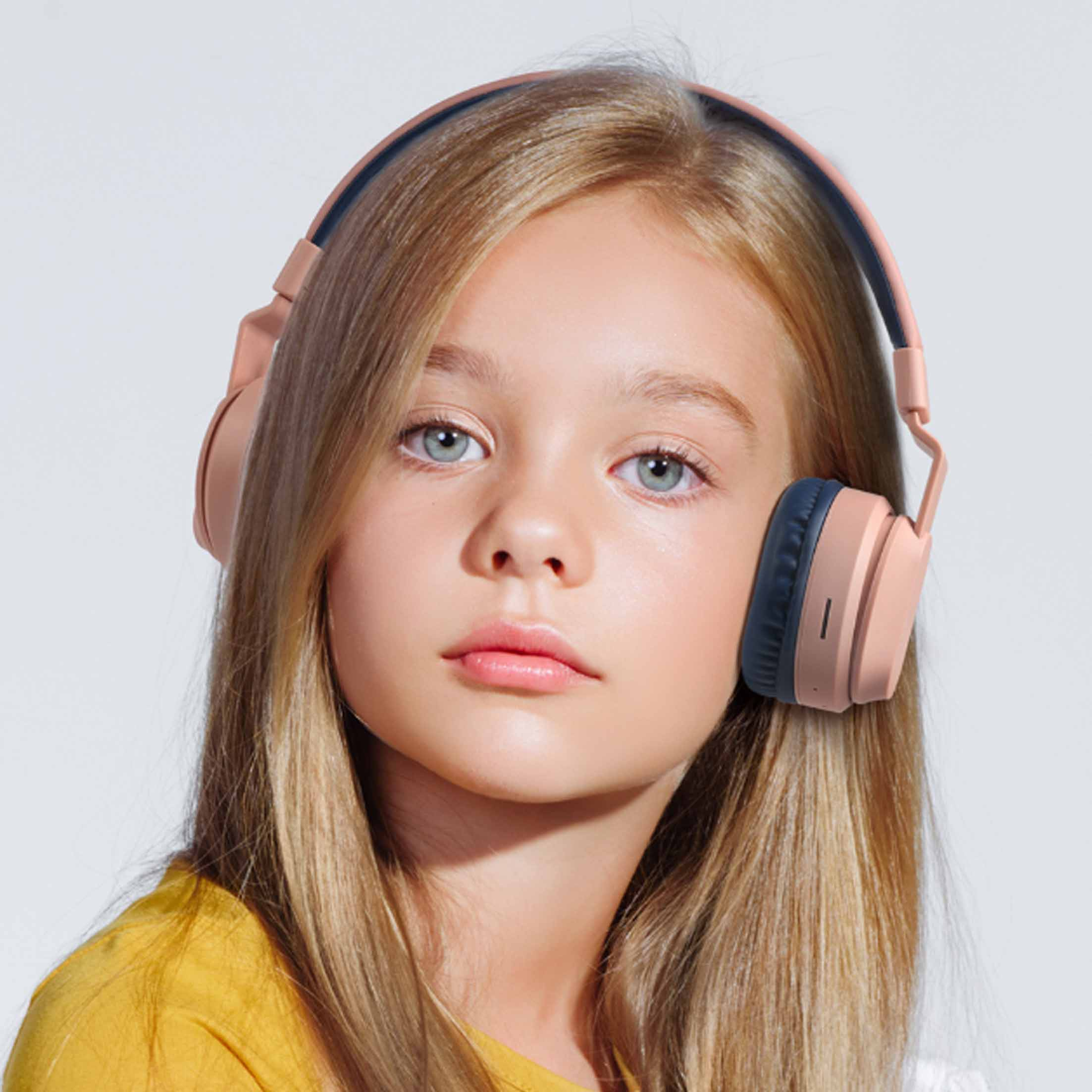 DIIDA Kopfhörer für Over-ear Kinder, Bluetooth-Kopfhörer Rot