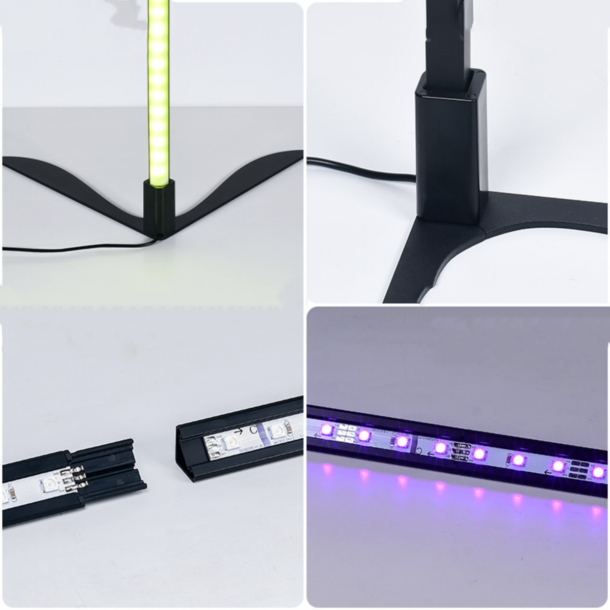 Corner Nachttischlampe SHAOKE Stehlampe Infrarot-Fernbedienung Stehlampe Colour Dazzle Lamp