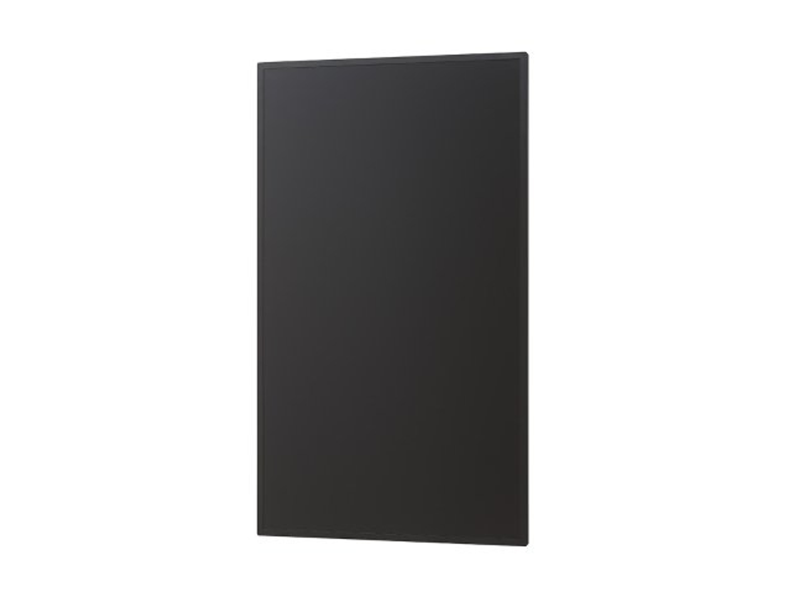Czarny prostokąt, panel, na białym tle.