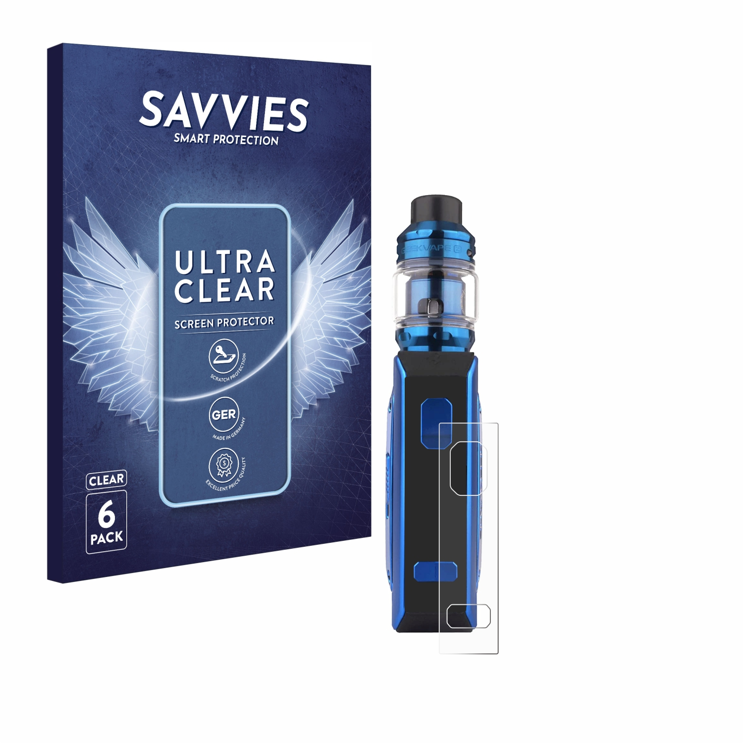 GeekVape 6x S100) SAVVIES Schutzfolie(für klare