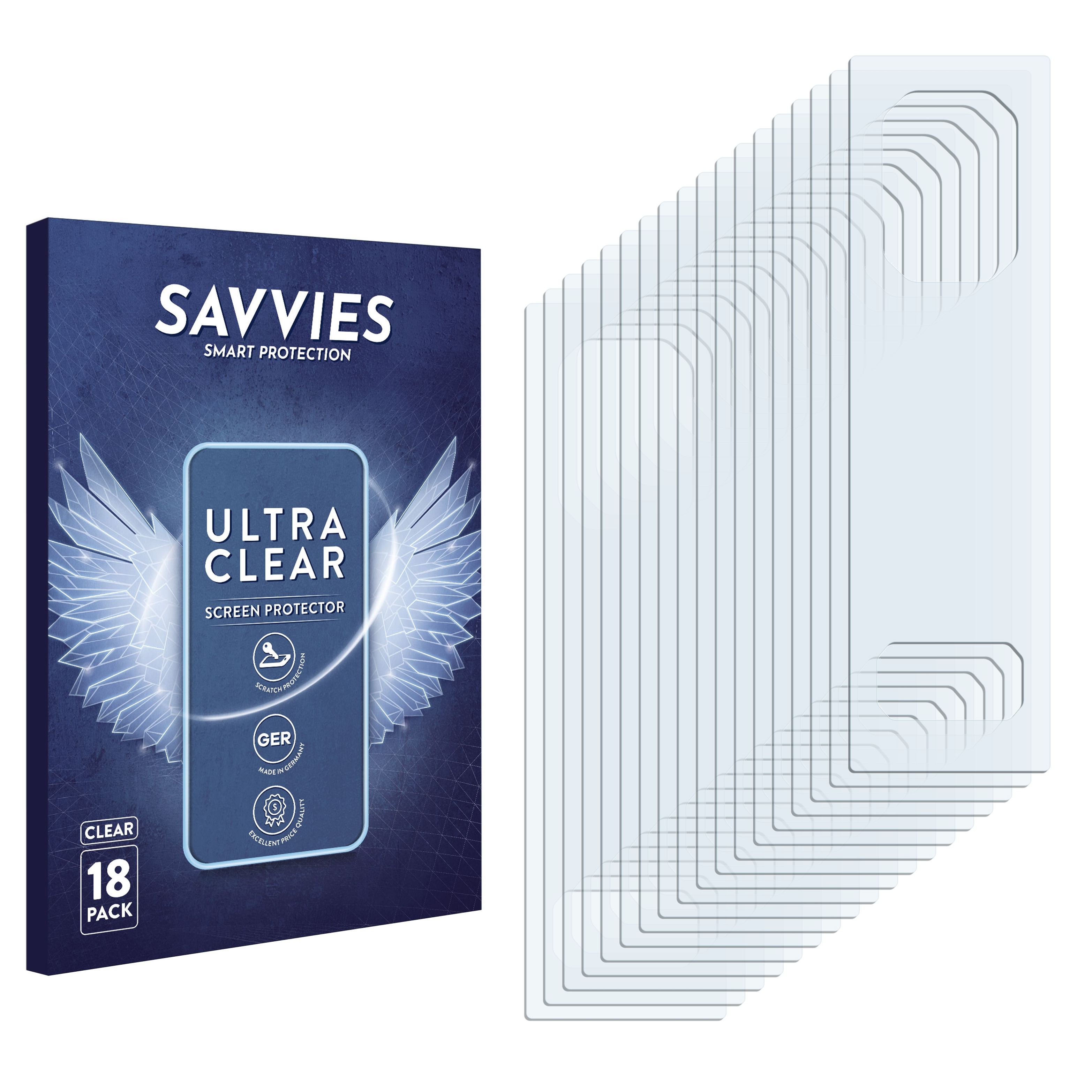 SAVVIES 18x klare GeekVape 2 Schutzfolie(für Aegis Mini M100)