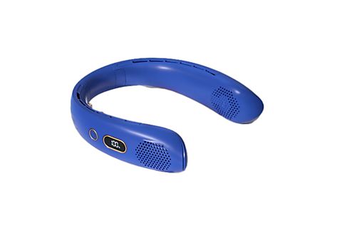 Ventilador de cuello - SYNTEK X10437, 3 niveles de velocidad velocidades, Azul