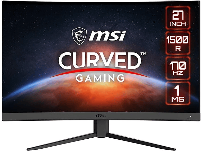 MSI 9S63CB01T028 27 Zoll FullHD Gaming Monitor (1 ms Reaktionszeit, 165 Hertz) MediaMarkt
