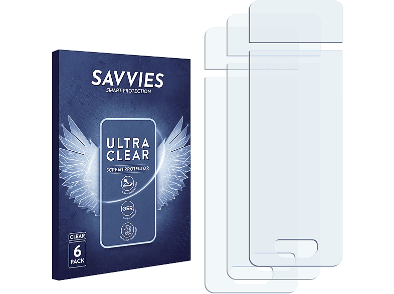 SAVVIES 6x klare Schutzfolie(für Aspire SkyStar Revvo)