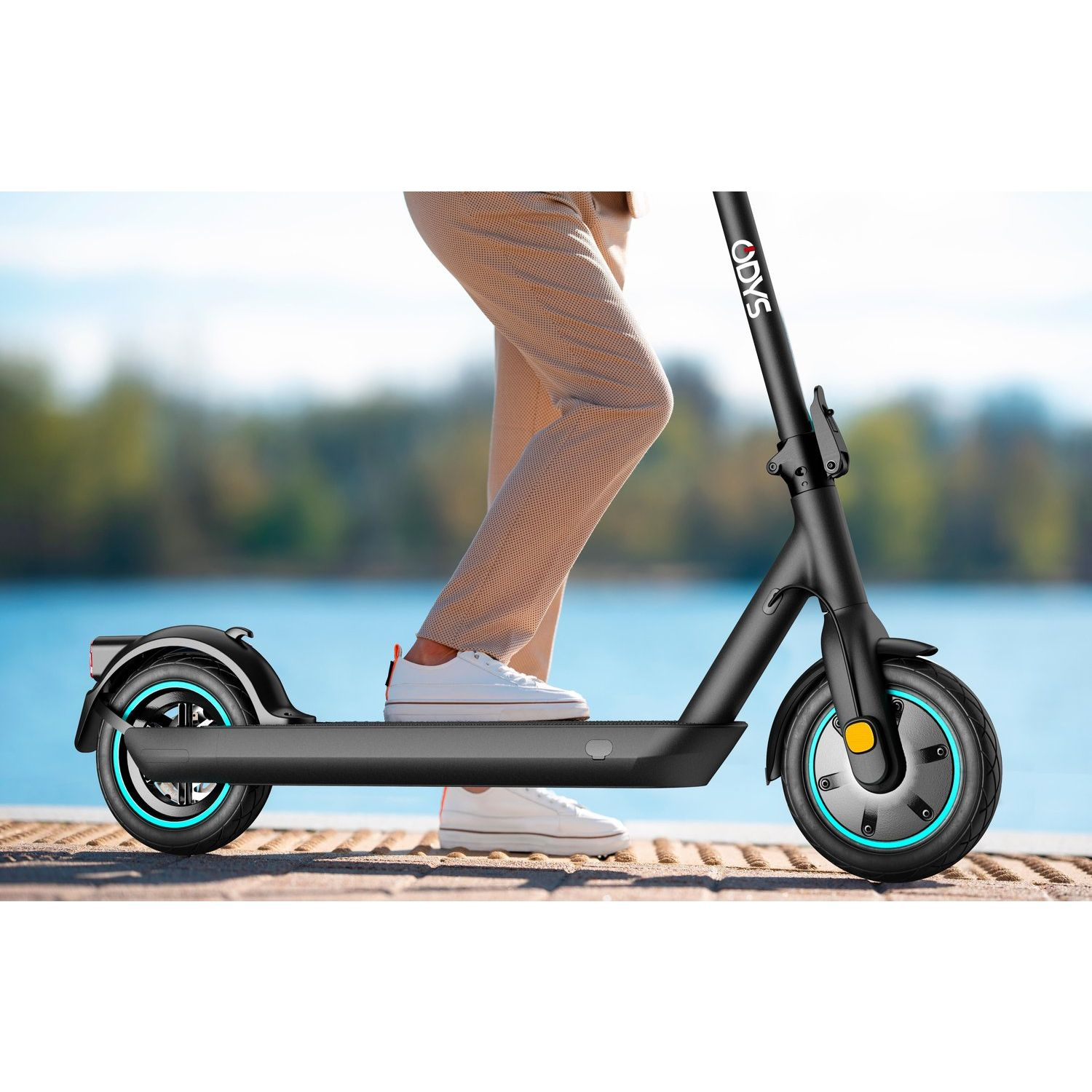 ODYS REFURBISHED (*) Alpha E-Scooter Anthrazit) Zoll, (10 X3 PRO