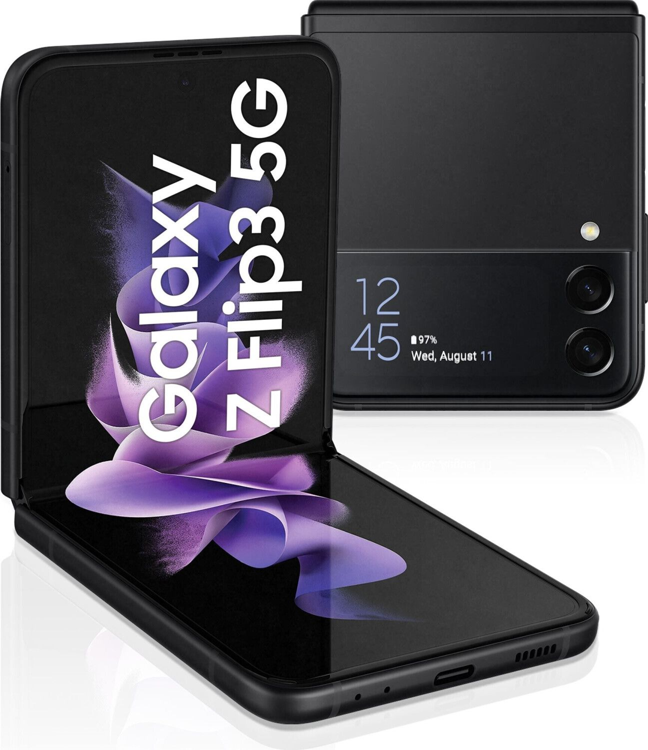 SAMSUNG schwarz 128 REFURBISHED Flip3 128 GB (*) Z GB Galaxy