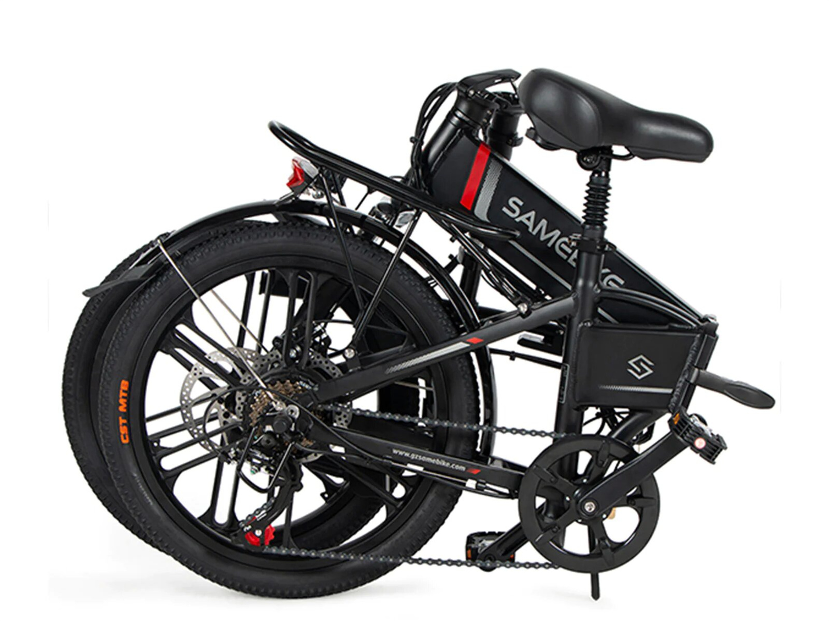 SAMEBIKE E-BIKE Mountainbike Zoll, (Laufradgröße: Unisex-Rad, Weiß) 20
