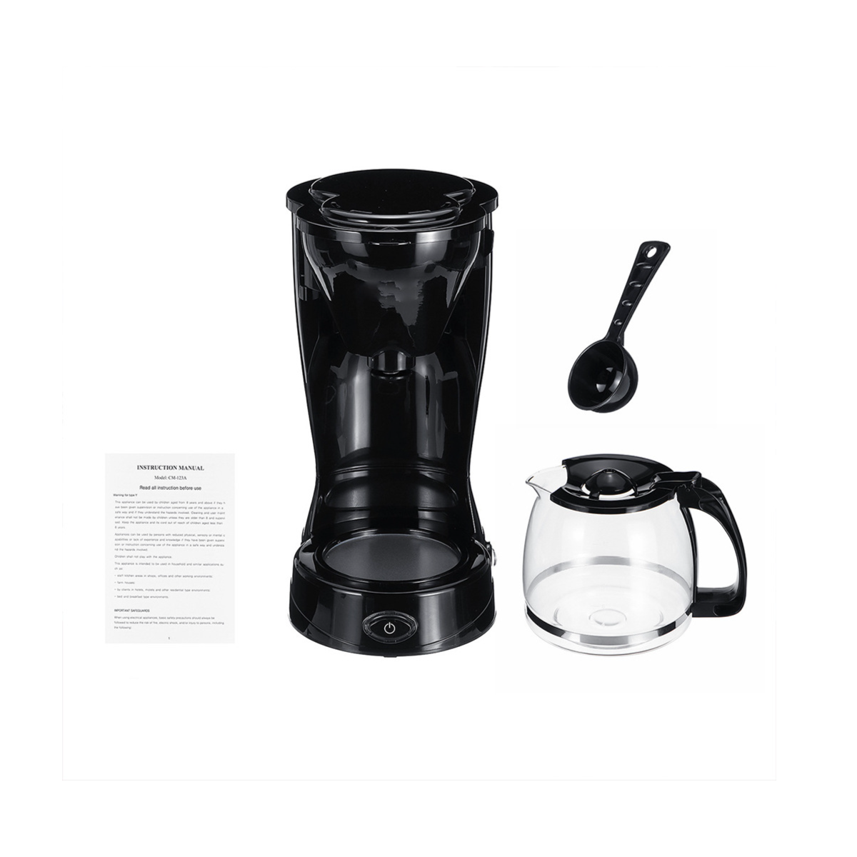 UWOT Mini Wärmeerhaltung, aus Maker: Espressomaschine Black Mahlwerk Temperaturbeständigkeit, Coffee tropffreies hohe Einfache Design Edelstahl) Schwarz
