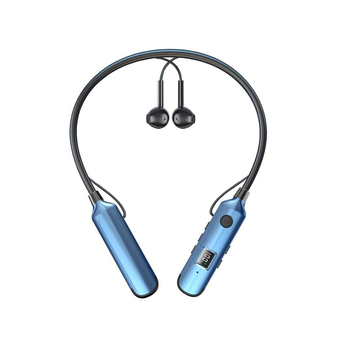 ENBAOXIN Drahtloses Soundkarte, mit In-ear Fernbedienung, - Headset Blau Bluetooth Headset Kopfhörer drahtlose drahtlose