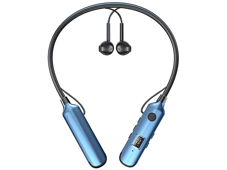 drahtlose Headset Fernbedienung, - Bluetooth ENBAOXIN Drahtloses mit Blau Headset Kopfhörer drahtlose In-ear Soundkarte,