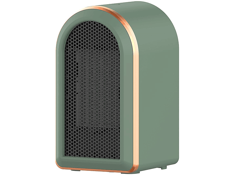 LACAMAX Grüner Tischheizer - Sofortige Wärme, Zirkulationswärme, geräuscharm und leise Heizlüfter (1200 Watt, Raumgröße: 20 m²)