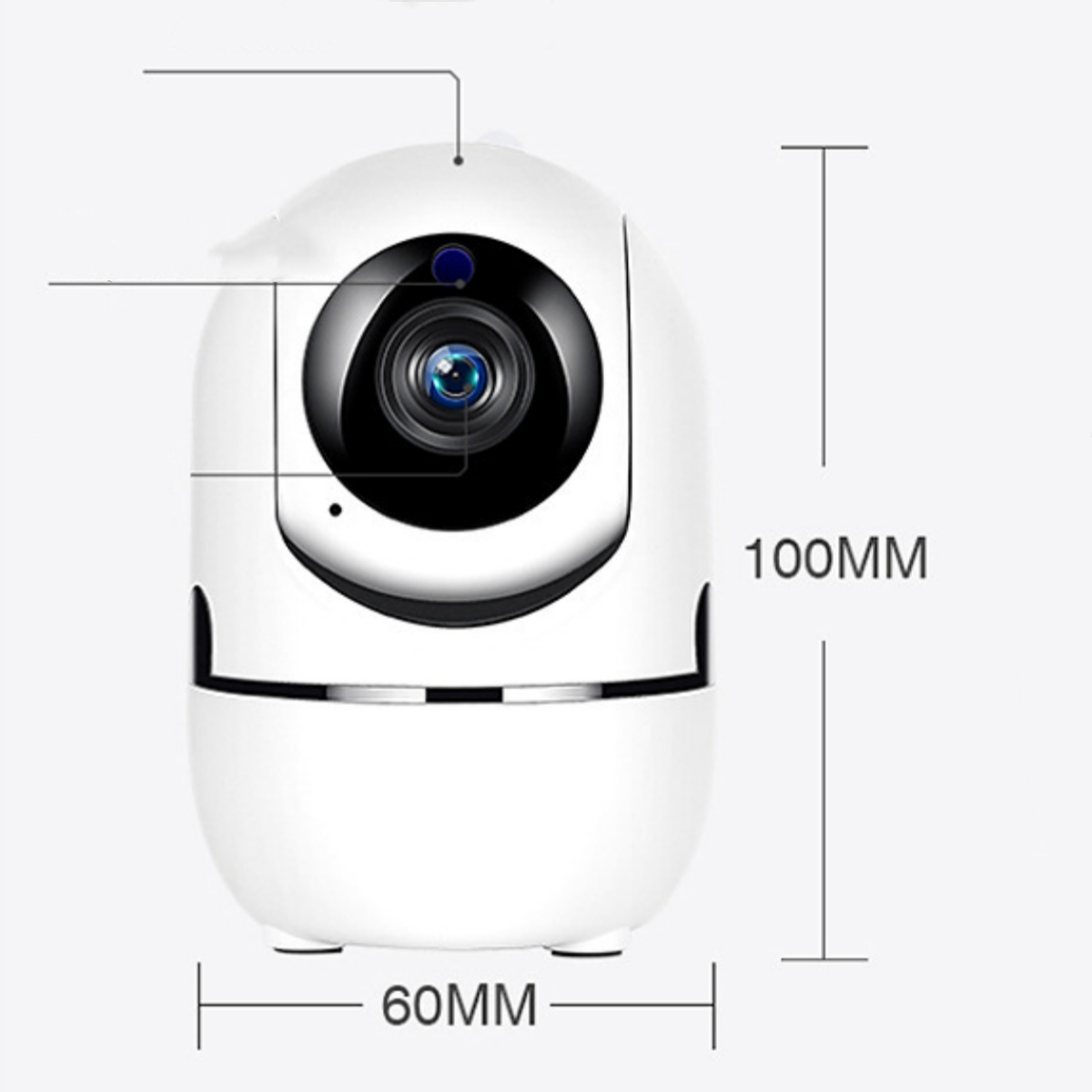 SHAOKE Drahtlose Kamera Smart Kamera HD Home Nachtsicht-Überwachung