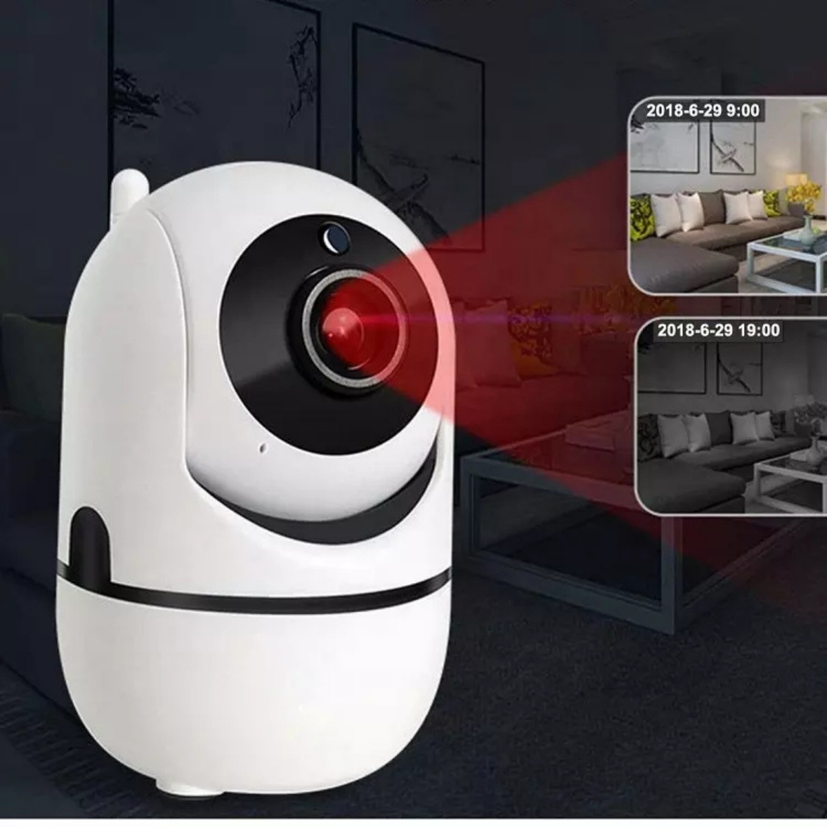 SHAOKE Drahtlose Kamera Smart Nachtsicht-Überwachung Kamera HD Home