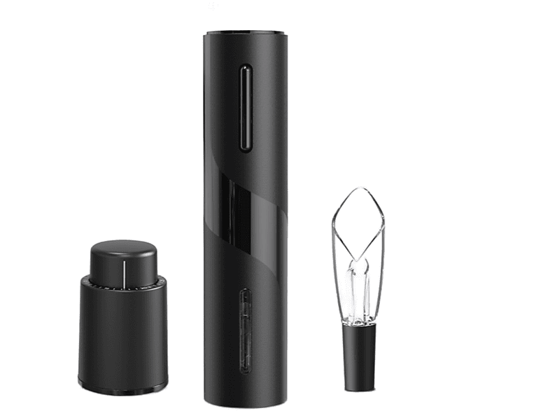 UWOT Elektrisches Weinkorkenzieher-Set: leichtes und stilvolle haltbares schwarze Geschenke Korkenzieher für ABS