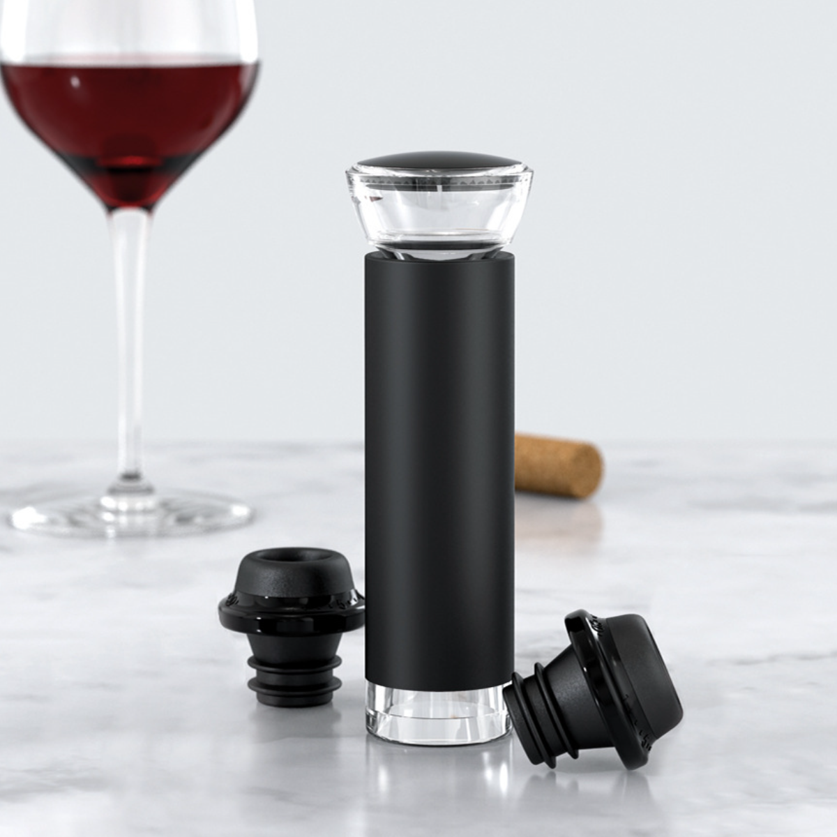 leichtes Korkenzieher und ABS, stilvolle Weinkorkenzieher-Set: haltbares UWOT Elektrisches für schwarze Geschenke