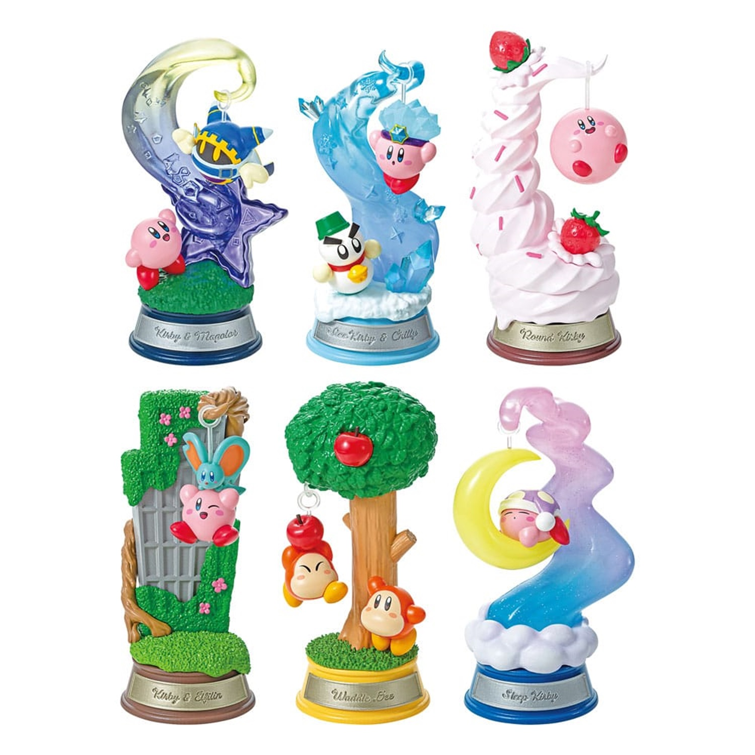 6 in Swing Kirby cm Sammelfigur Display Minifiguren Dreamland Kirby 6 RE-MENT