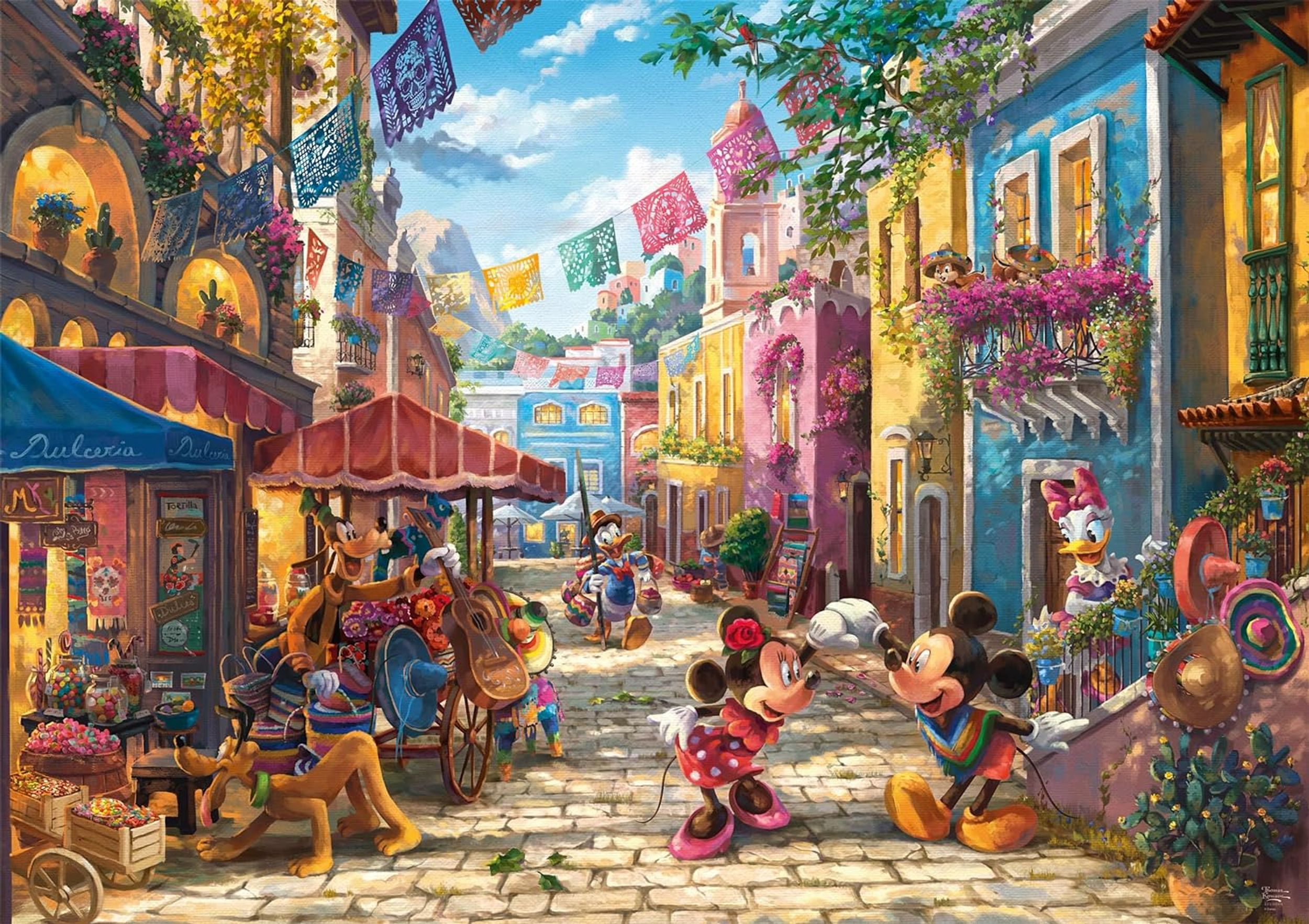 SCHMIDT SPIELE Mickey und Minnie in Puzzle Mexico