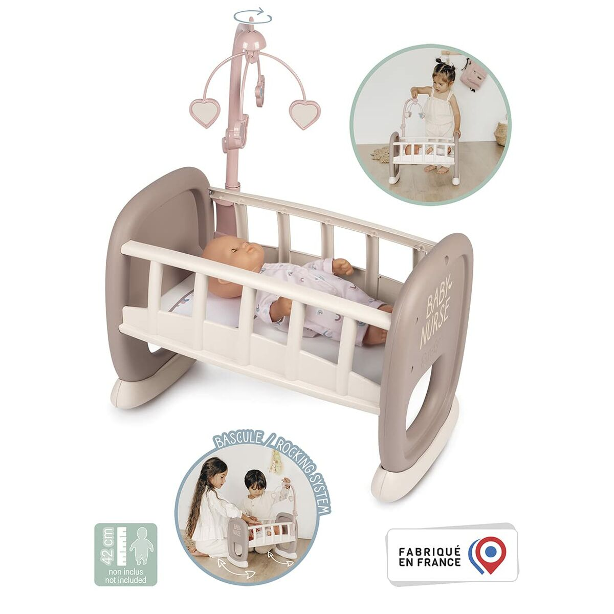 SMOBY Cradle With Puppenwiege Bars