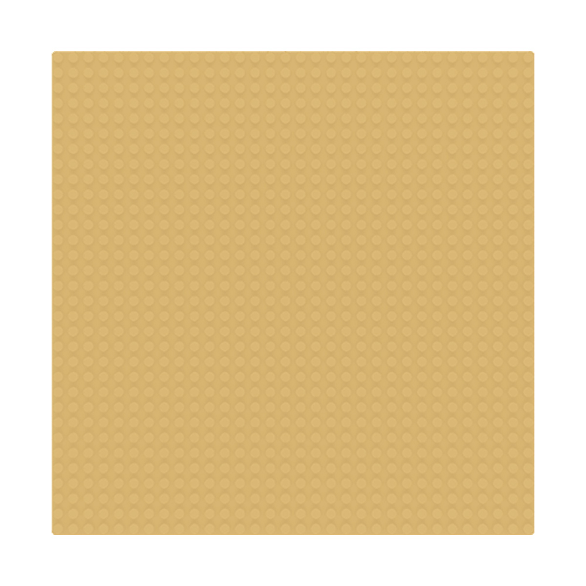 SLUBAN Grundplatte Klemmbausteine (sandfarben) Noppen 32x32