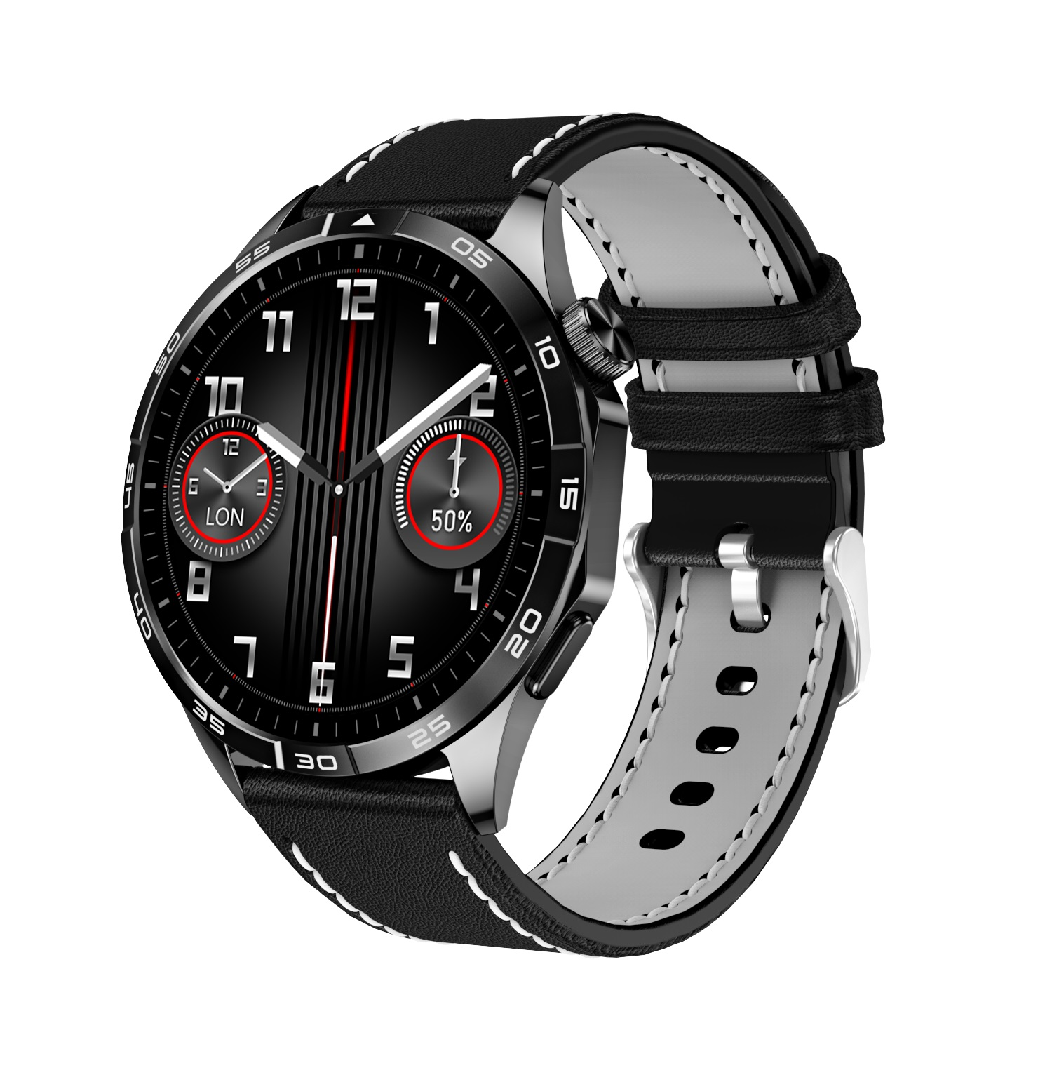 MIRUX Fitness FAMOGT4-SW Tracker Smartwatch Silikon, BT-Anruf Schwarz NFC