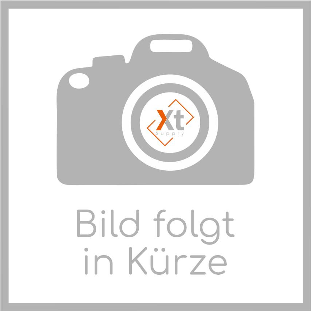 Ein graues Bild mit einer Kamerasilhouette und einem Text, der "Bild folgt in Kürze" sagt.