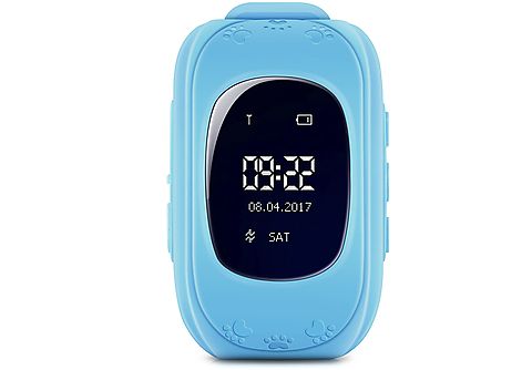 Smartwatch infantil - DAM ELECTRONICS LBS especial para niños, con función de rastreo, llamadas SOS y recepción de llamada, Azul